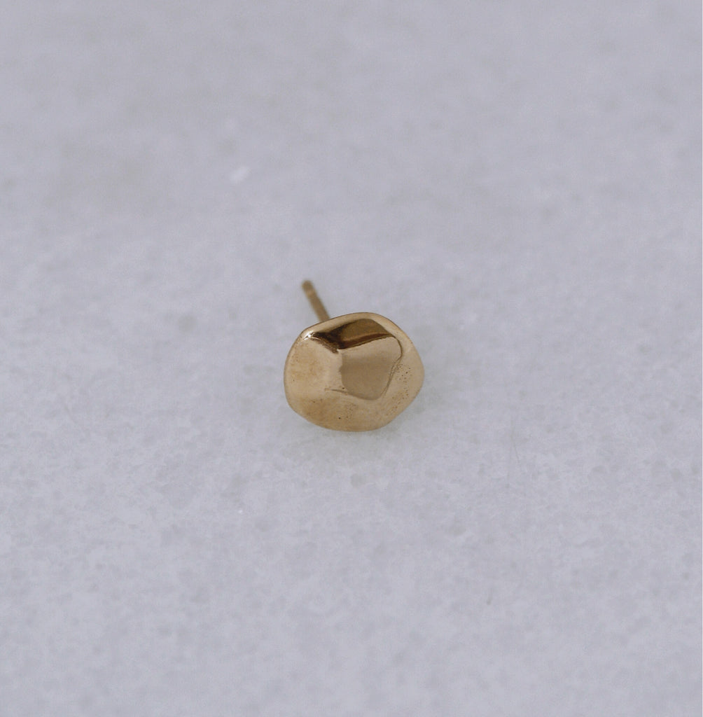 Faceted Pebble Ear Studs - Fearless Inventory